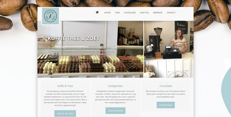 Restyling webshop Koffie Thee en Zoet